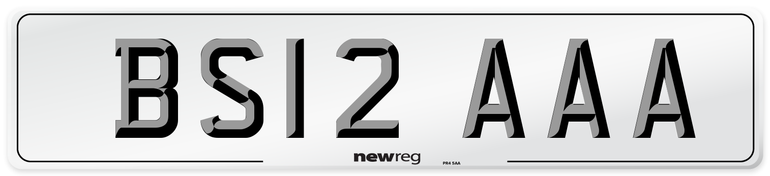 BS12 AAA Number Plate from New Reg
